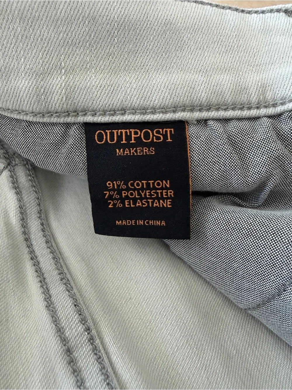 Men's Outpost Light Gray Slim Fit Jeans